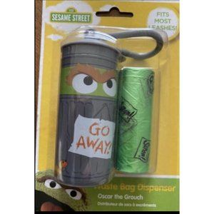 Dog Poop Bag Holder, New. Sesame Street